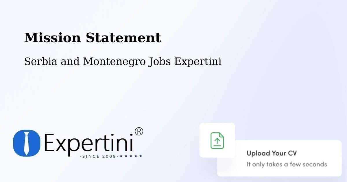 Corporate Mission – Esterhazy - Serbia and Montenegro Jobs Expertini
